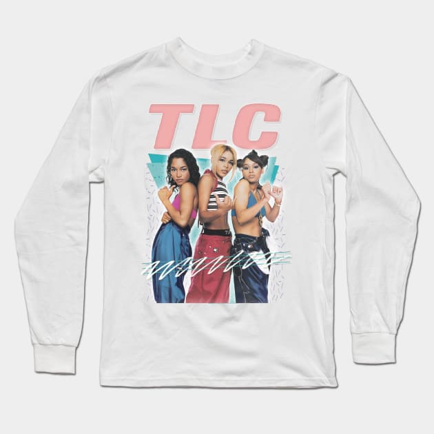 TLC \/\/ 90s Aesthetic Fan Art Design Long Sleeve T-Shirt by DankFutura